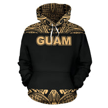 Load image into Gallery viewer, Guam All Over Hoodie - Polynesian Gold Bamboo Front