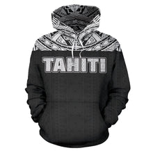 Load image into Gallery viewer, Tahiti All Over Hoodie - Polynesian Black Version - BN09