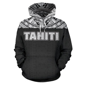 Tahiti All Over Hoodie - Polynesian Black Version - BN09