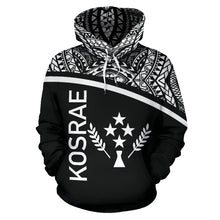 Load image into Gallery viewer, Kosrae All Over Hoodie - Micronesia Black Curve Style - BN09