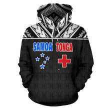 Load image into Gallery viewer, Tonga And Samoa All Over Hoodie - Polynesian Combine Style Front