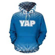 Load image into Gallery viewer, Yap All Over Hoodie - Blue Fog Style - BN09