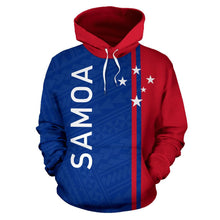 Load image into Gallery viewer, Samoa All Over Hoodie - Polynesian Straight Version front