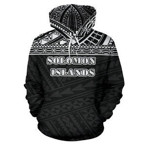 Solomon Islands All Over Hoodie - Polynesian Back Version Front