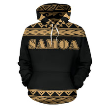 Load image into Gallery viewer, Samoa All Over Hoodie - Polynesian Gold Version front