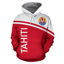 Load image into Gallery viewer, Tahiti All Over Hoodie - Polynesian Curve Version Front