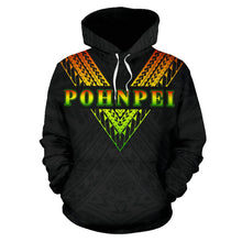 Load image into Gallery viewer, Pohnpei All Over Hoodie - Reggae Color Sailor Style font
