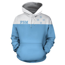 Load image into Gallery viewer, Federated States of Micronesia Flag All Over Hoodie - BN01