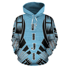 Load image into Gallery viewer, Fiji All Over Hoodie - Polynesian Tattoo Style Front