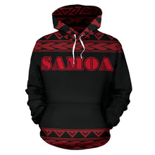 Load image into Gallery viewer, Samoa All Over Hoodie - Polynesian Red Version Front