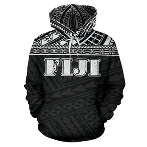 Fiji All Over Hoodie - Polynesian Black Version Front