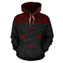Load image into Gallery viewer, Federated States Of Micronesia All Over Hoodie - Red Style font