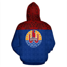 Load image into Gallery viewer, French Polynesia All Over Hoodie -  Polynesian Hoodie Style Back