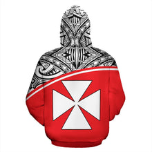 Load image into Gallery viewer, Wallis And Futuna All Over Hoodie - Polynesian Curve Style - BN09