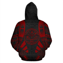 Load image into Gallery viewer, Marshall Islands All Over Hoodie - Red Tattoo Style Back