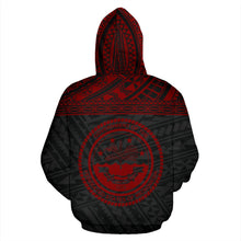 Load image into Gallery viewer, Federated States Of Micronesia All Over Hoodie - Red Style back