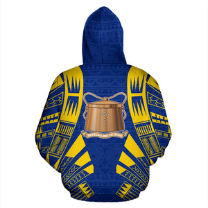 Tokelau All Over Hoodie - Polynesian Tattoo Style Back