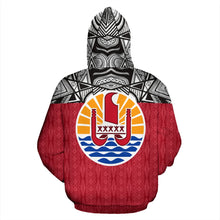 Load image into Gallery viewer, Bora Bora All Over Hoodie - Polynesian Hoodie Version back