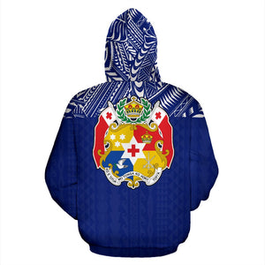 Tonga All Over Hoodie - Polynesian Blue Version Back