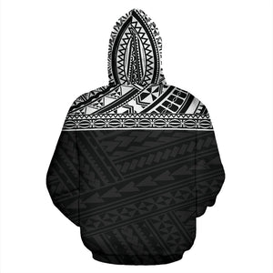 Poly All Over Hoodie - Polynesian Black Version - BN04