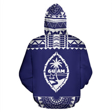 Load image into Gallery viewer, Guam All Over Hoodie - Polynesian Hoodie Style back