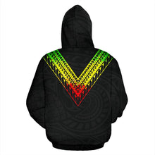 Load image into Gallery viewer, Saipan All Over Hoodie - Reggae Color Sailor Style back