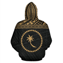 Load image into Gallery viewer, Chuuk State All Over Hoodie - Gold Version back