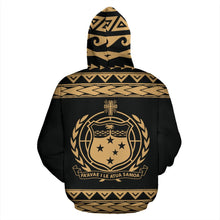 Load image into Gallery viewer, Samoa All Over Hoodie - Polynesian Gold Version back