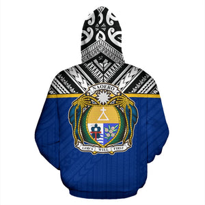 Nauru All Over Hoodie - Polynesian Hoodie Style Back