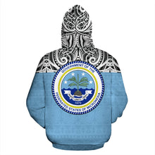 Load image into Gallery viewer, Pohnpei All Over Hoodie - Polynesian Hoodie Style  back