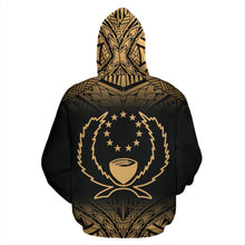 Load image into Gallery viewer, Pohnpei All Over Hoodie - Gold Fog Style - BN09