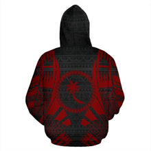 Load image into Gallery viewer, Chuuk All Over Hoodie - Red Tattoo Style back