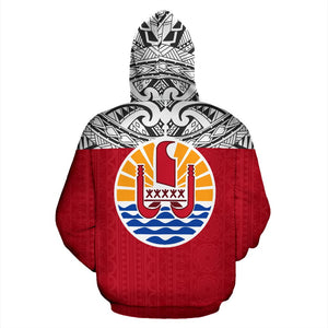Tahiti All Over Hoodie - Polynesian Hoodie Style - BN09