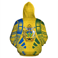 Load image into Gallery viewer, Solomon All Over Hoodie - Polynesian Tattoo Style back