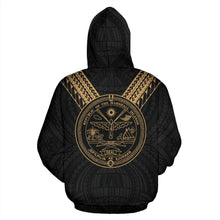 Load image into Gallery viewer, Marshall Islands All Over Hoodie - Gold Sailor Style back
