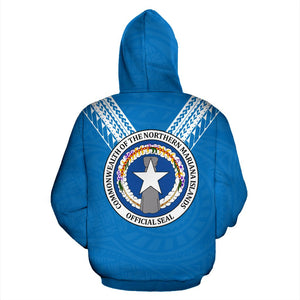 Northern Mariana Islands All Over Hoodie - Polynesian Style back
