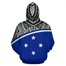 Load image into Gallery viewer, Chuuk All Over Hoodie - Micronesia Curve Blue Style - BN09