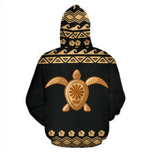 Load image into Gallery viewer, Hawaii All Over Hoodie - Polynesian Turtle Hoodie - BN04