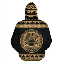 Load image into Gallery viewer, American Samoa All Over Hoodie - Polynesian Gold Version Back