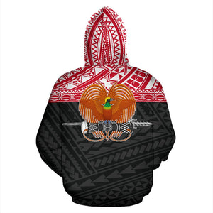 Papua New Guinea All Over Hoodie - Polynesian Hoodie Style back