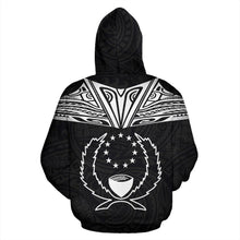 Load image into Gallery viewer, Pohnpei All Over Hoodie - Neck Style back