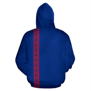 Samoa All Over Hoodie - Polynesian Straight Version Back