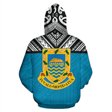 Load image into Gallery viewer, Tuvalu All Over Hoodie - Polynesian Hoodie Style Back