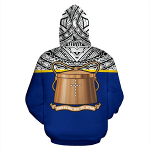 Tokelau All Over Hoodie - Polynesian Hoodie Style Back