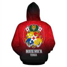 Load image into Gallery viewer, Tonga All Over Hoodie - Mate Ma'a Tonga back