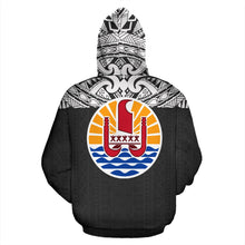 Load image into Gallery viewer, Tahiti All Over Hoodie - Polynesian Black Version - BN09