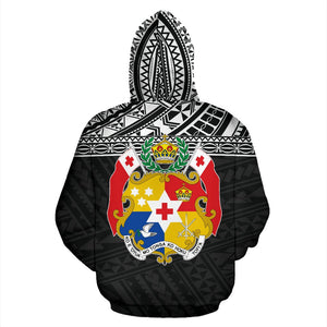Tonga All Over Hoodie - Polynesian Black Version back