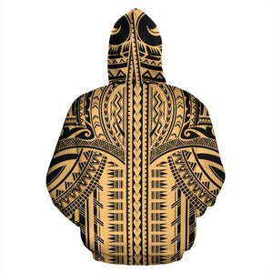 Polynesian All Over Hoodie - Polynesian Pattern Hoodie Style - BN01
