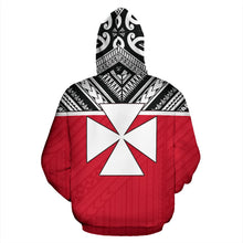 Load image into Gallery viewer, Wallis And Futuna All Over Hoodie - Polynesian Hoodie Version Back