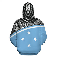 Load image into Gallery viewer, Federated States Of Micronesia All Over Hoodie - Micronesia Curve Blue Style - BN09